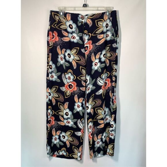 Ann Taylor Loft Women's Tropical Floral Blouse And Pant Set Multicolor Size 0 - Picture 10 of 10